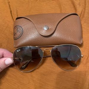 Gold Ray-Ban Aviators